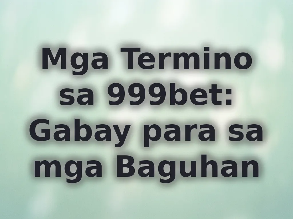 Mga termino sa casino